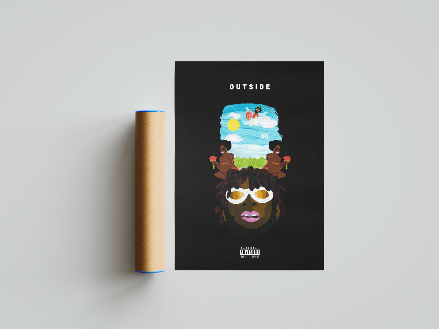 Burna Boy 'Outside' Poster