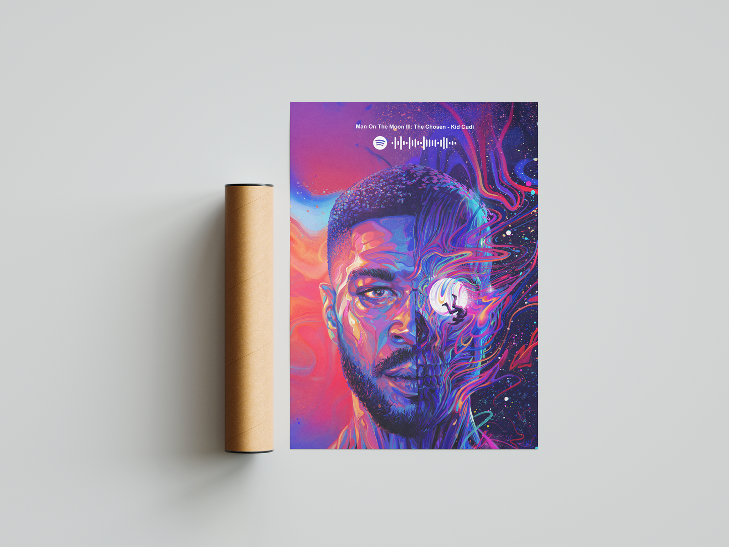 Kid Cudi 'Man On The Moon III' Spotify Poster