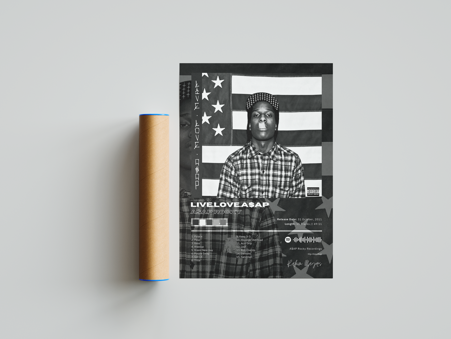 A$AP Rocky 'Live Love A$ap' Album Poster