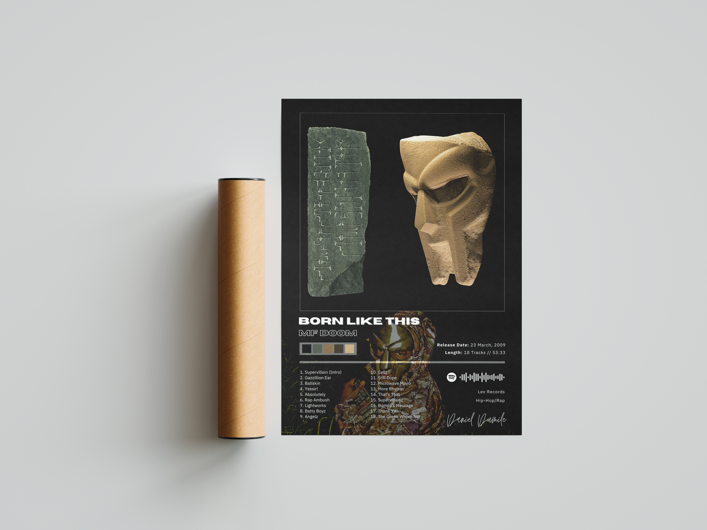 MF DOOM 'BORN LIKE THIS' Album Poster