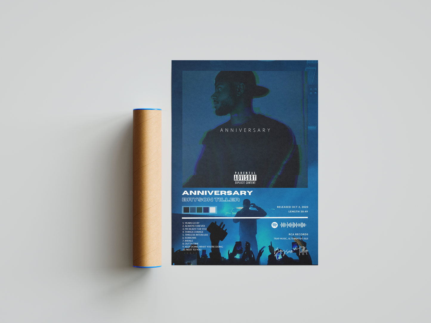 Bryson Tiller 'Anniversary' Album Poster