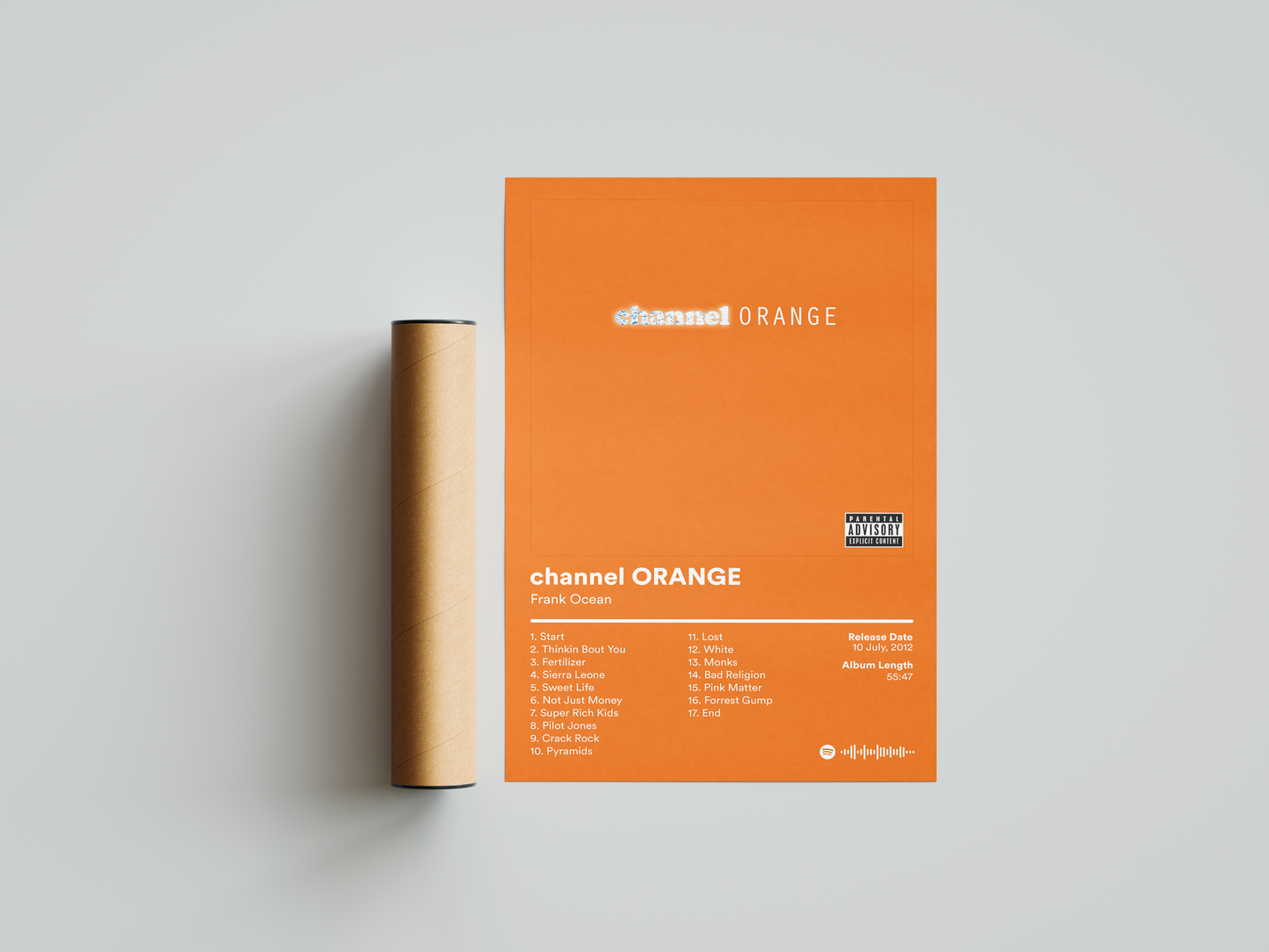 Frank Ocean 'Channel ORANGE' Album Poster