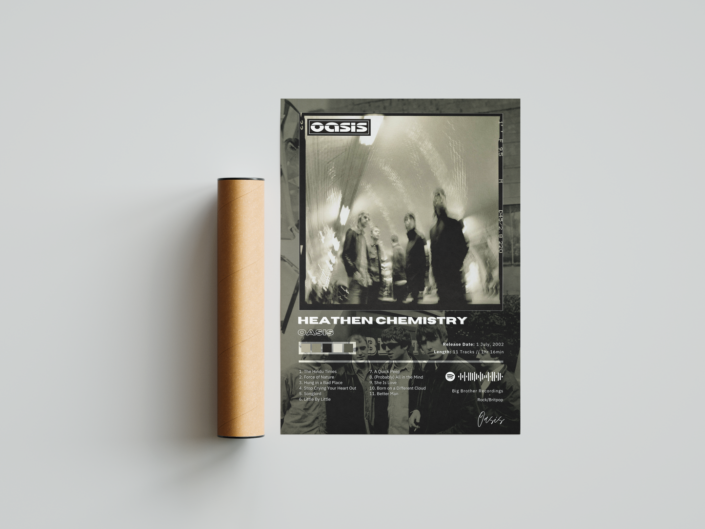 Oasis 'Heathen Chemistry' Album Poster