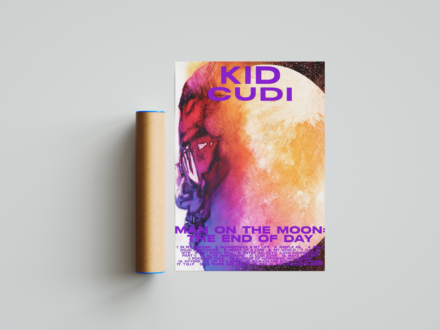 Kid Cudi 'Man On The Moon' OG Poster