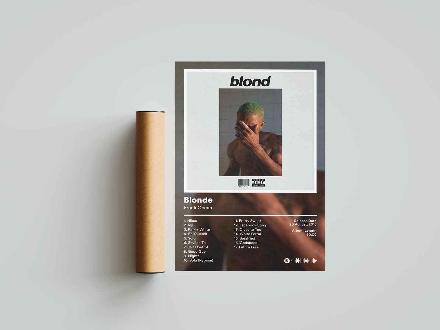 Frank Ocean 'Blonde' Album Poster