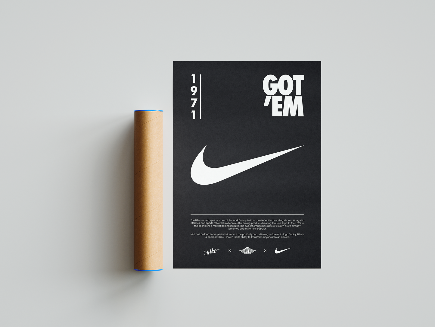 Nike Origins Black Poster