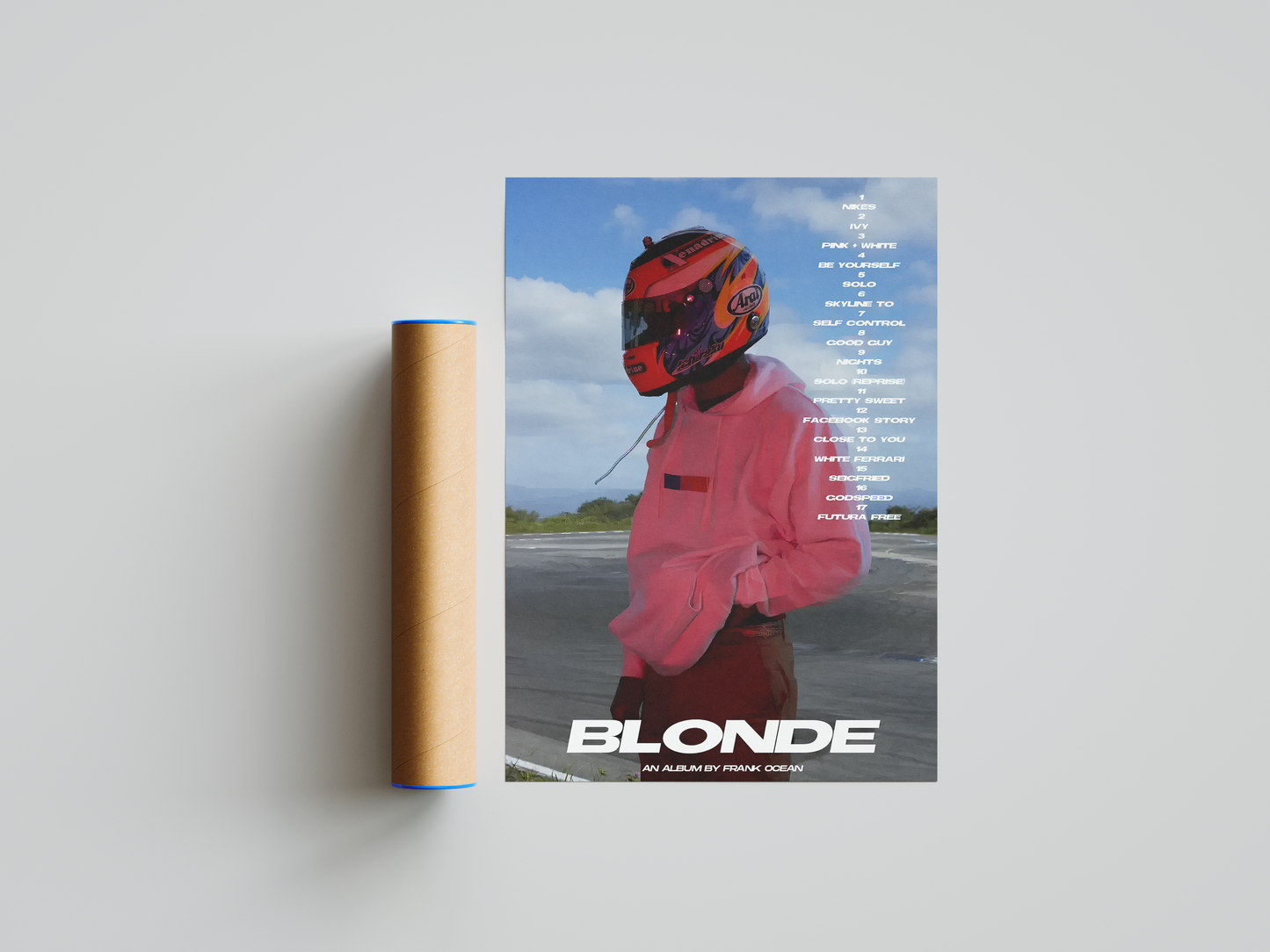 Frank Ocean 'Blonde' Aesthetic Poster