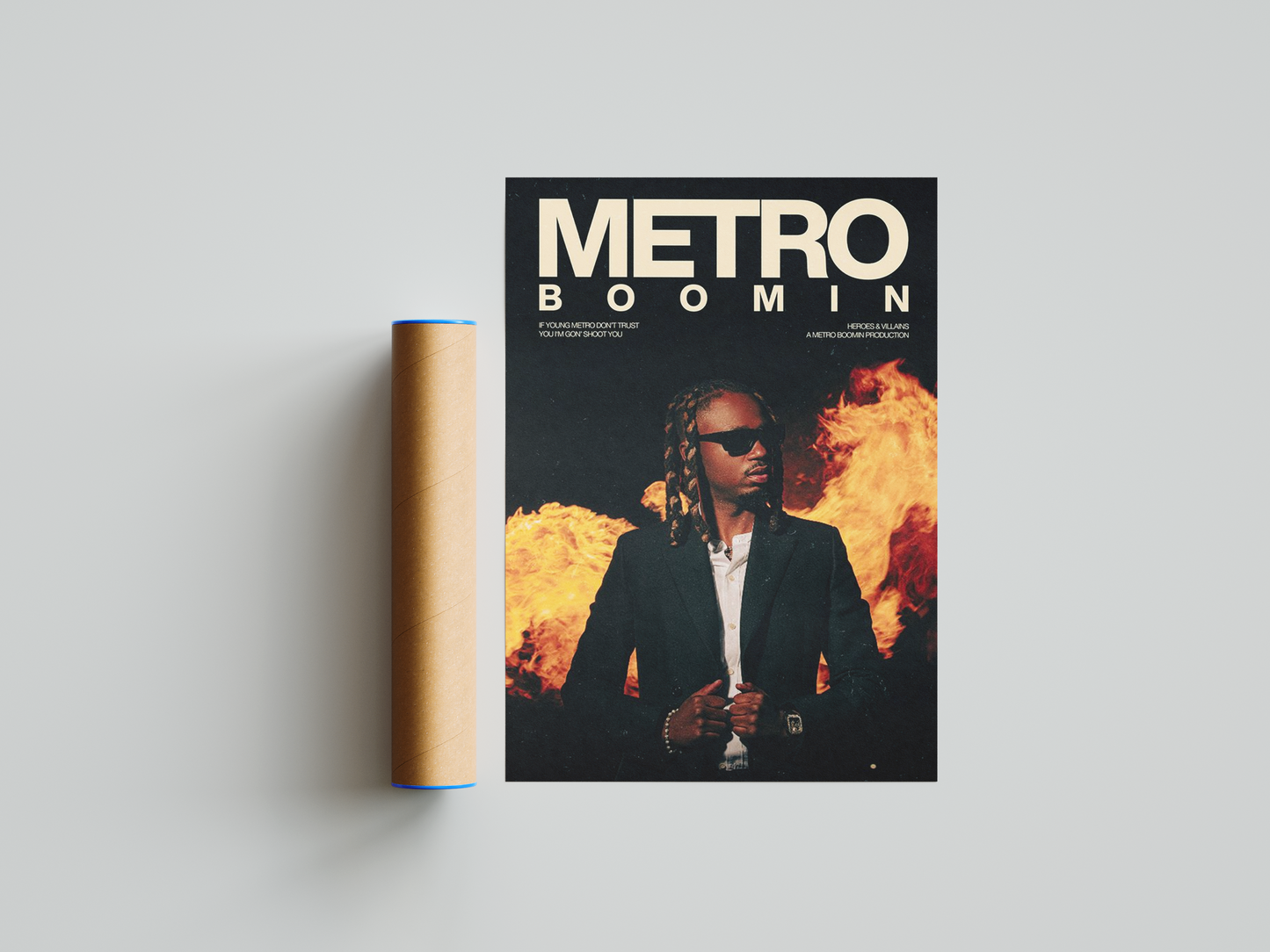 Metro Boomin 'Heroes & Villains' Poster