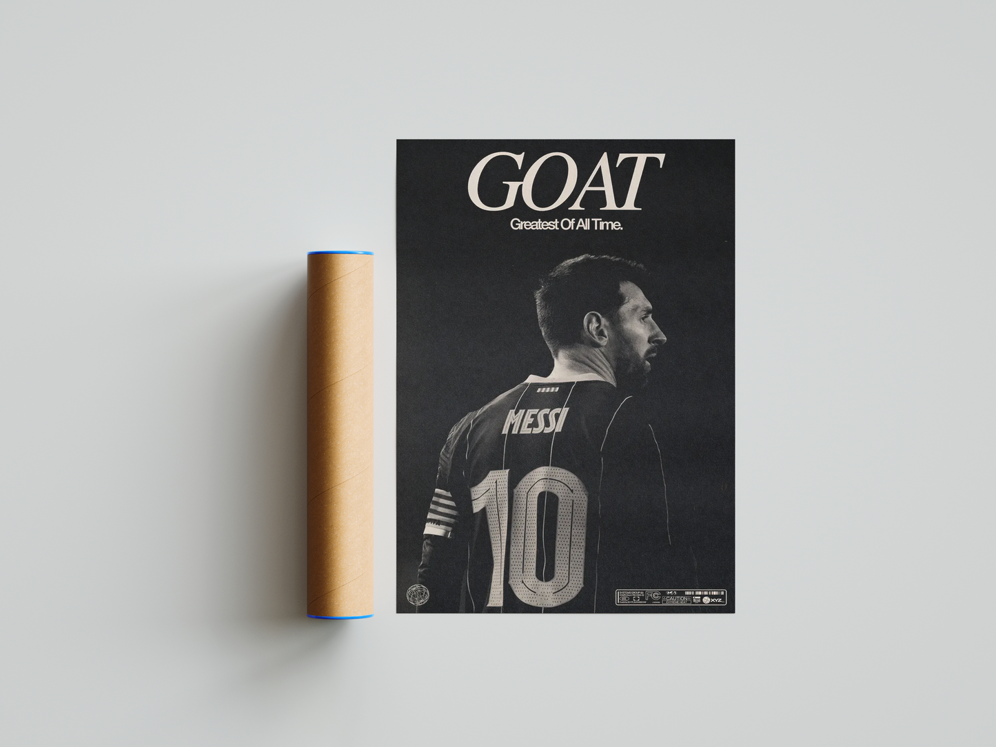 Lionel Messi 'GOAT' Poster