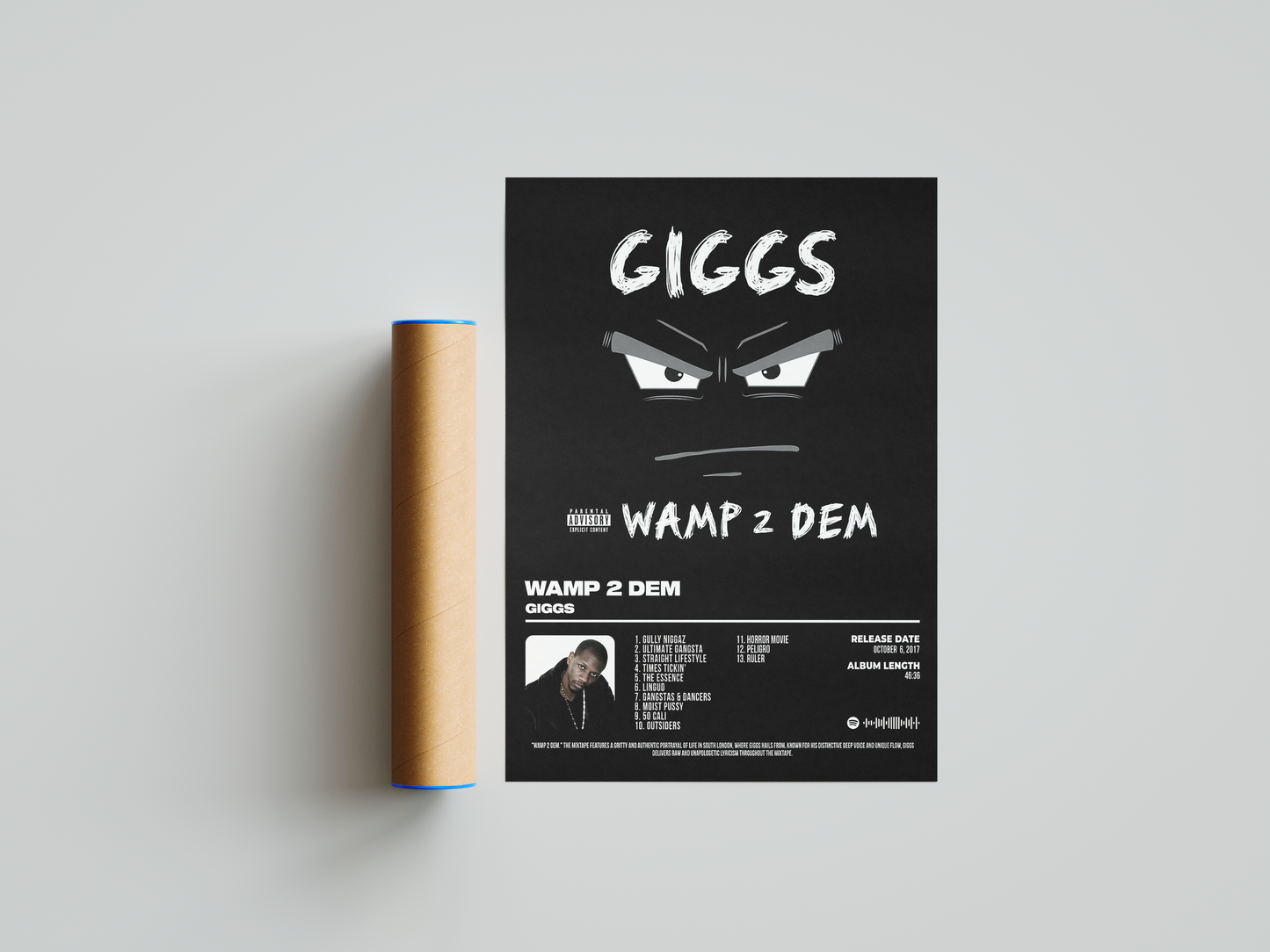 Giggs - "Wamp 2 Dem" Album Poster