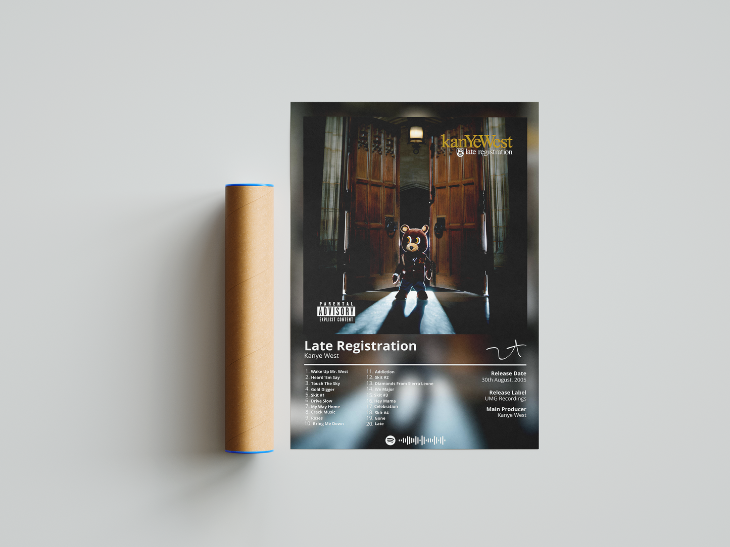 Kanye West 'Late Registration' Album Poster