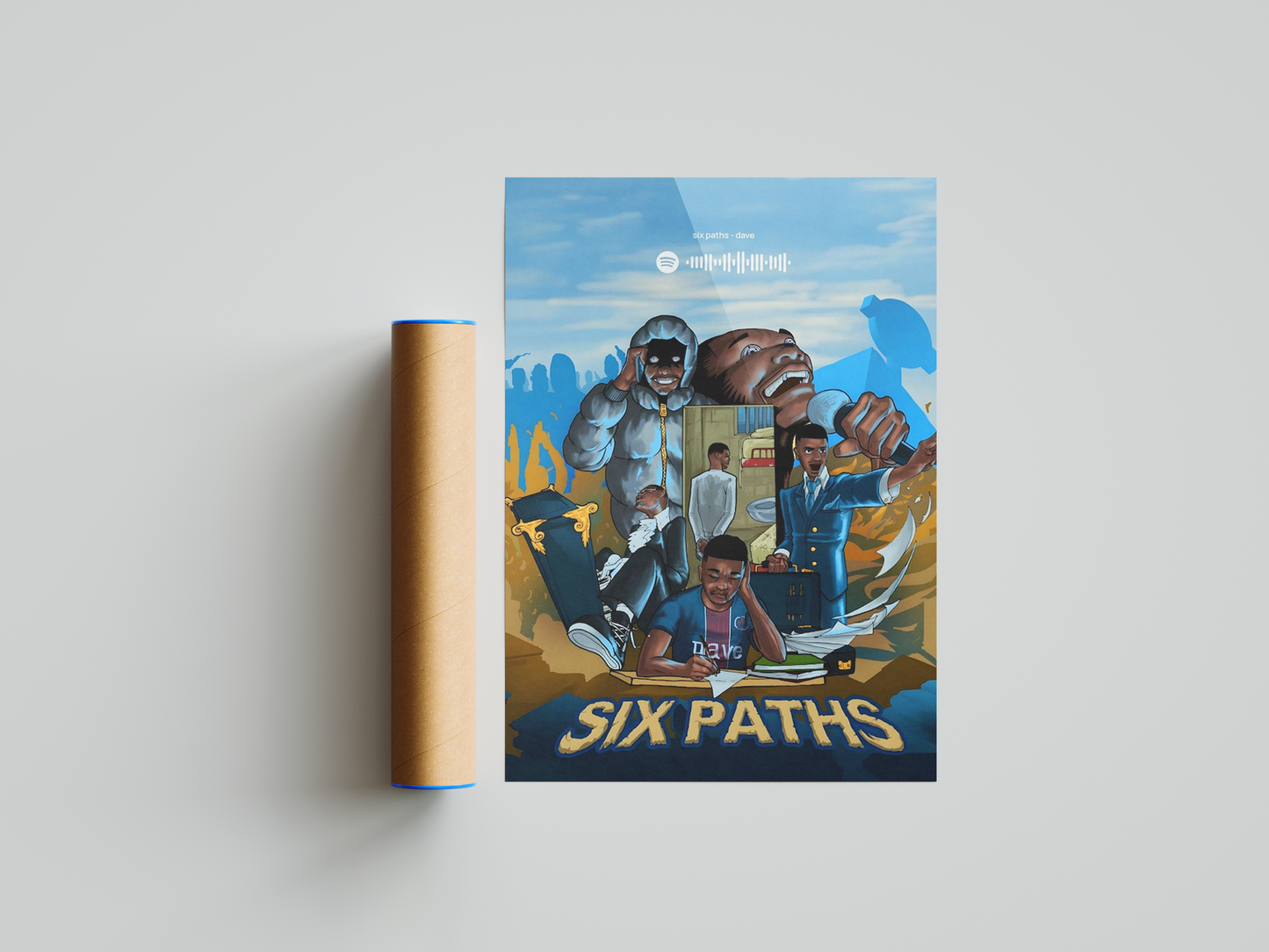 Dave 'Six Paths' Spotify Poster