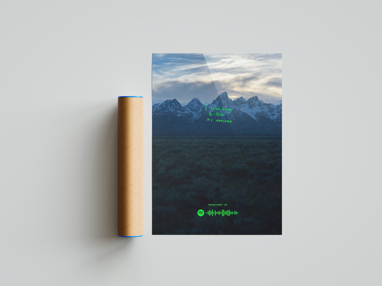 Kanye West 'Ye' Spotify Poster