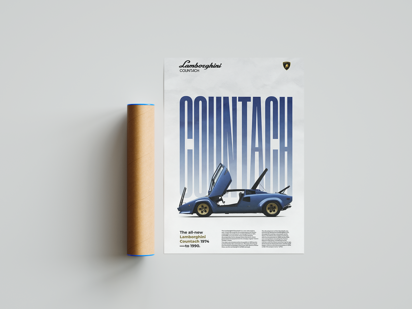 Lamborghini Countach Classic Series Poster