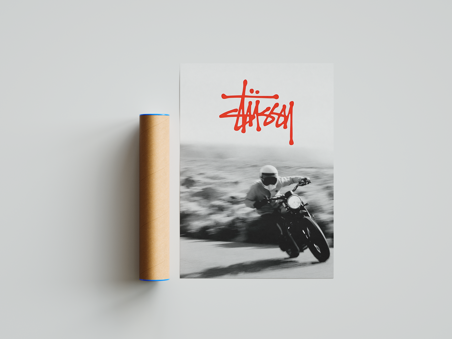 Stussy Motorbike Motion Poster