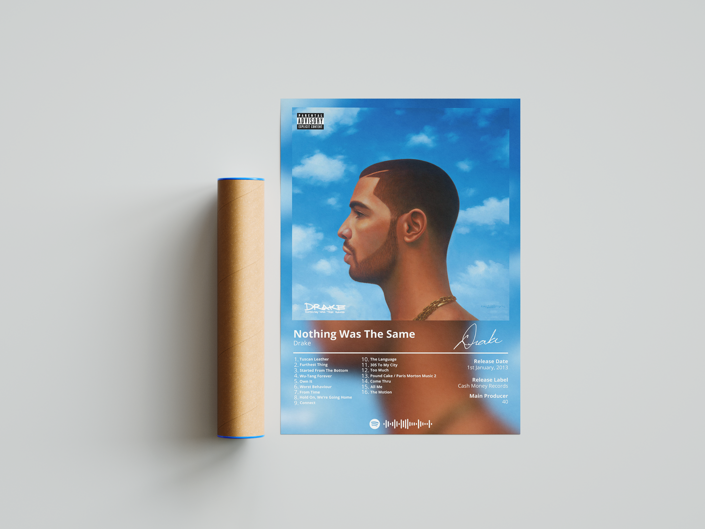 Drake - "Nothing Was The Same" Album Poster