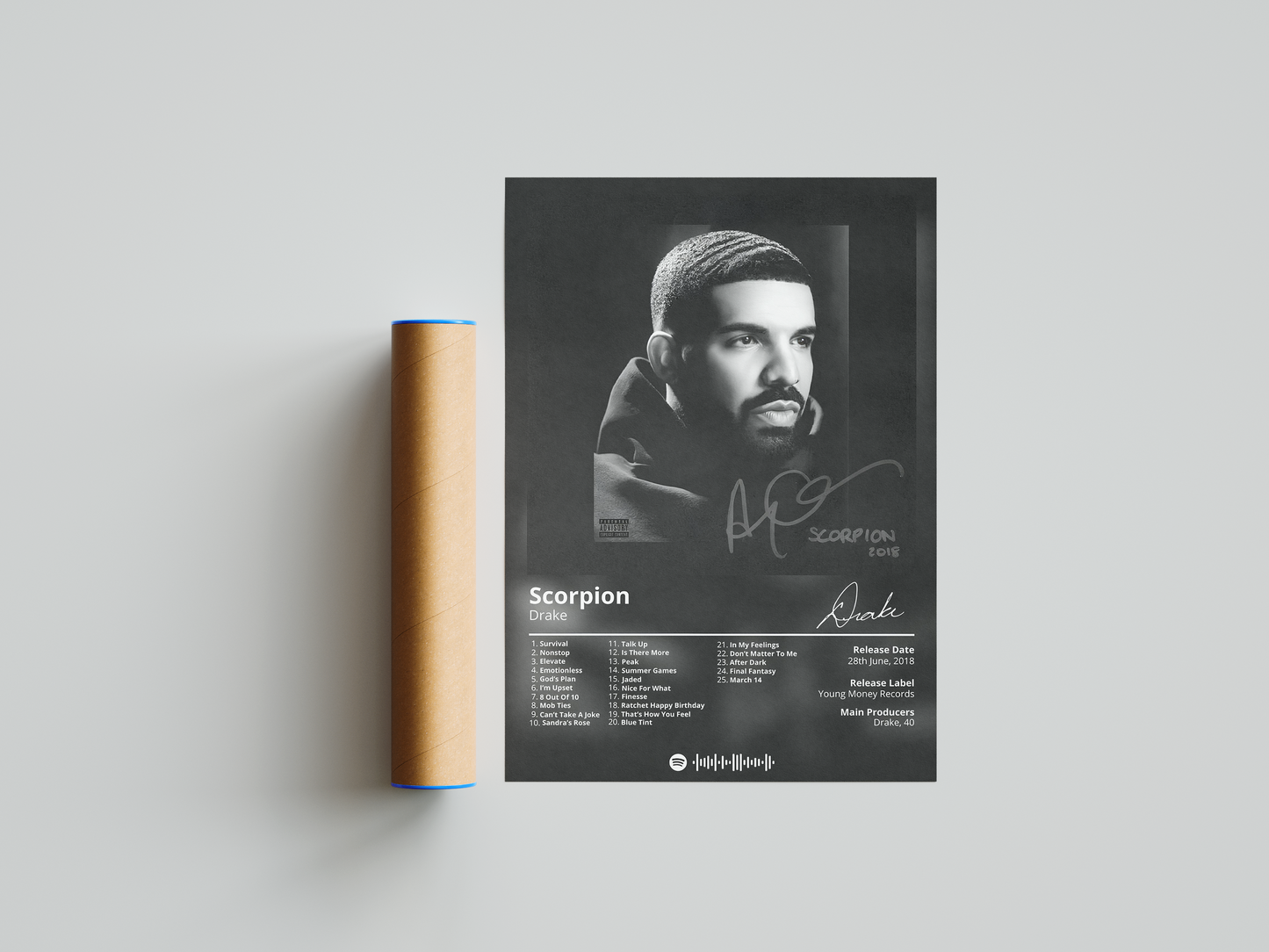 Drake - "Scorpion" Album Poster