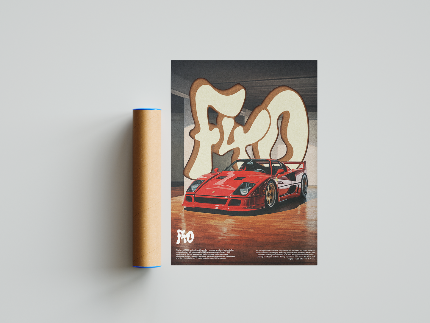 Ferrari F40 Poster