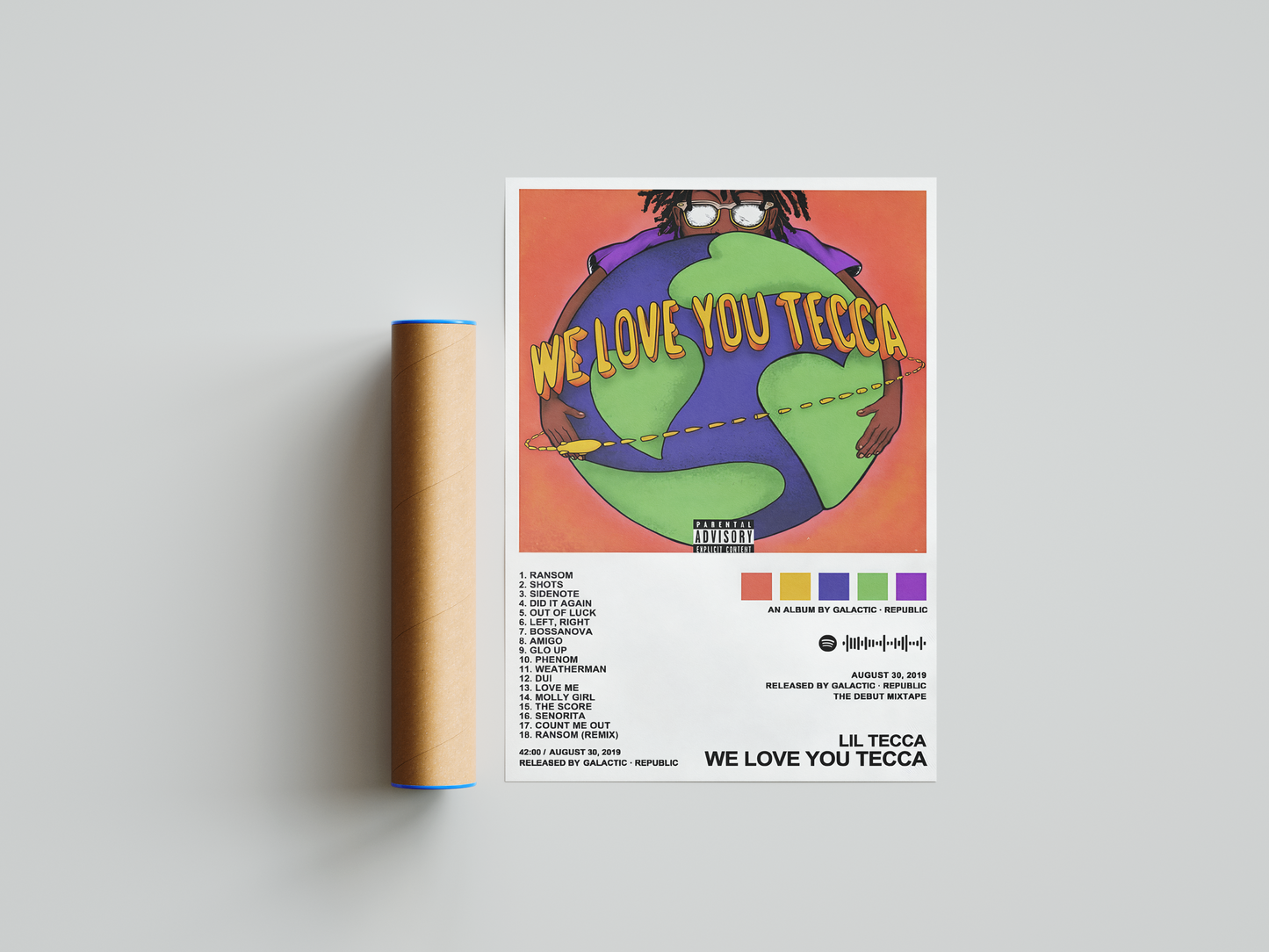 Lil Tecca - "We Love You Tecca" Album Poster