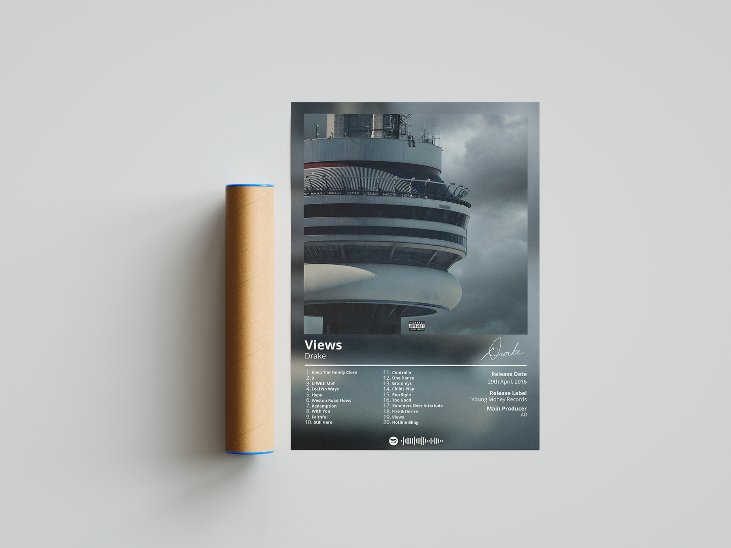 Drake - "Views" Album Poster