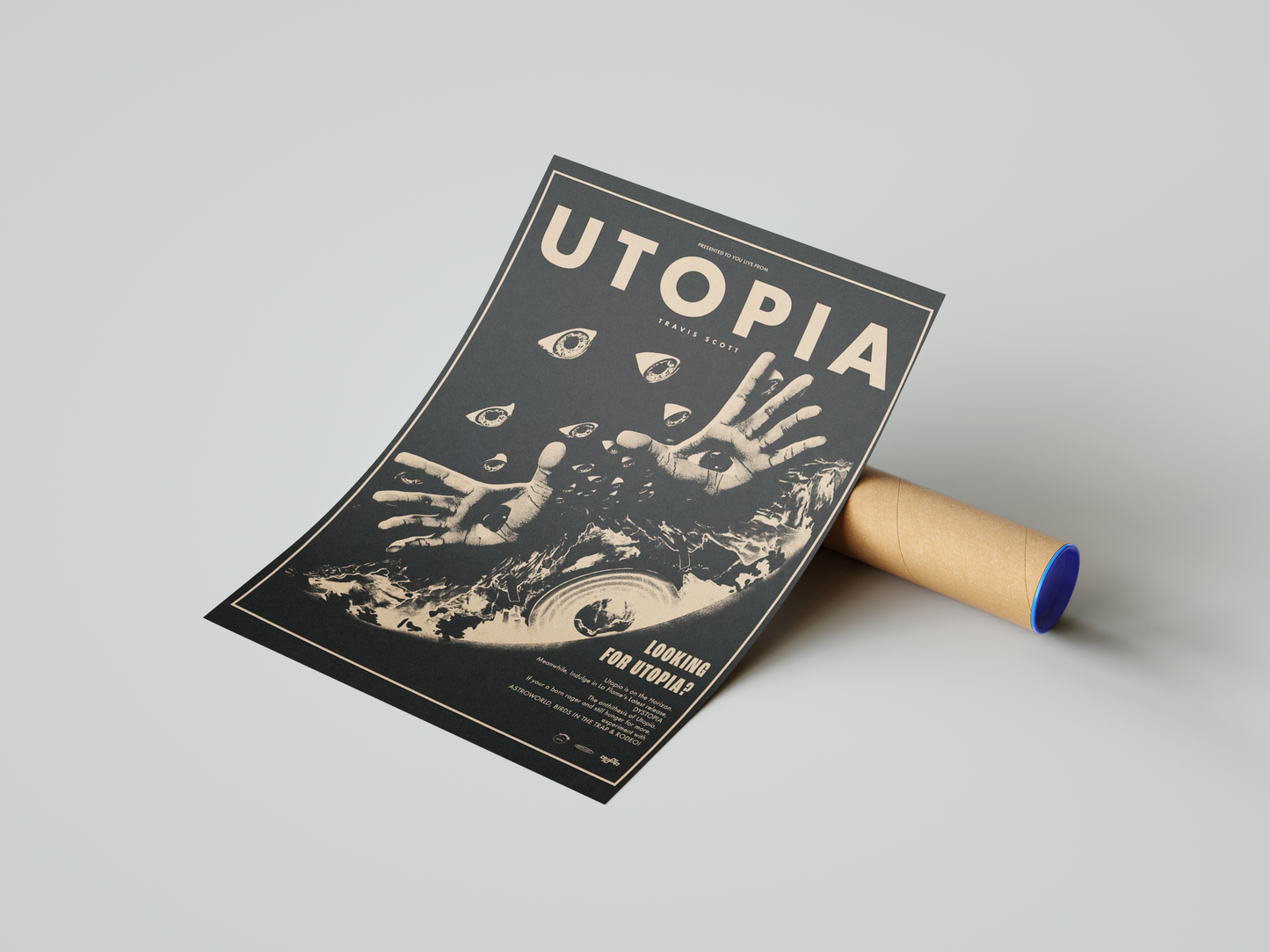 Travis Scott 'Looking For Utopia' Poster