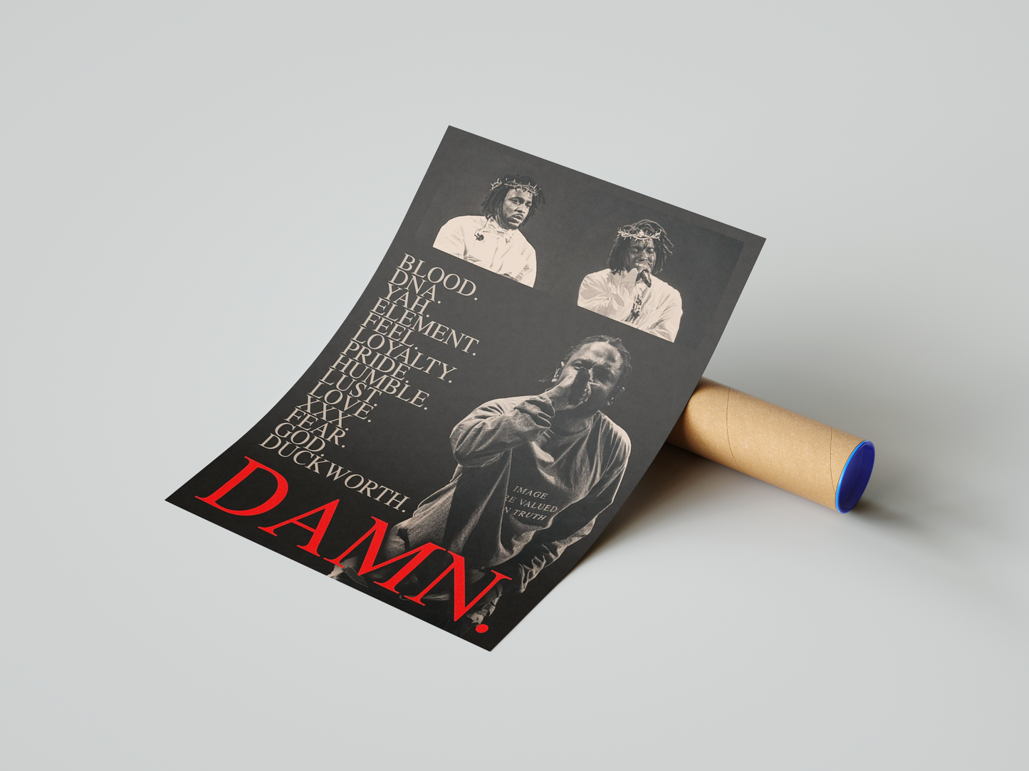 Kendrick Lamar 'Damn' Visions Poster