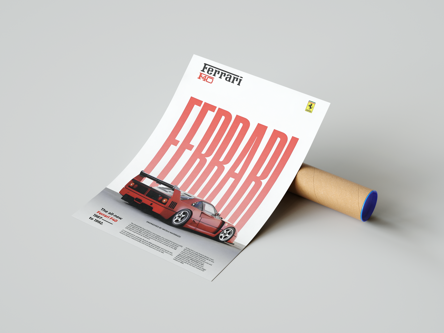 Ferrari F40 Classic Series Poster