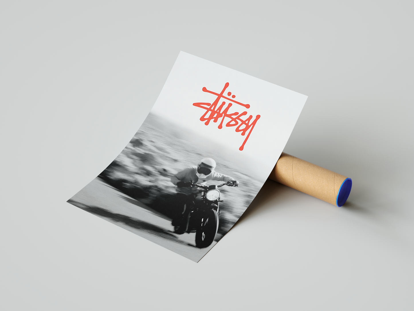 Stussy Motorbike Motion Poster