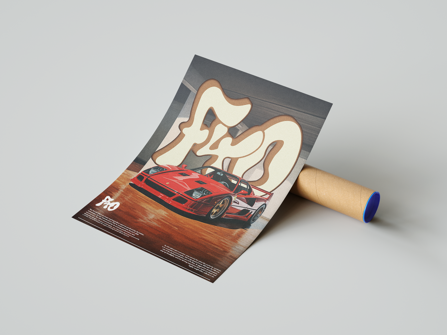 Ferrari F40 Poster