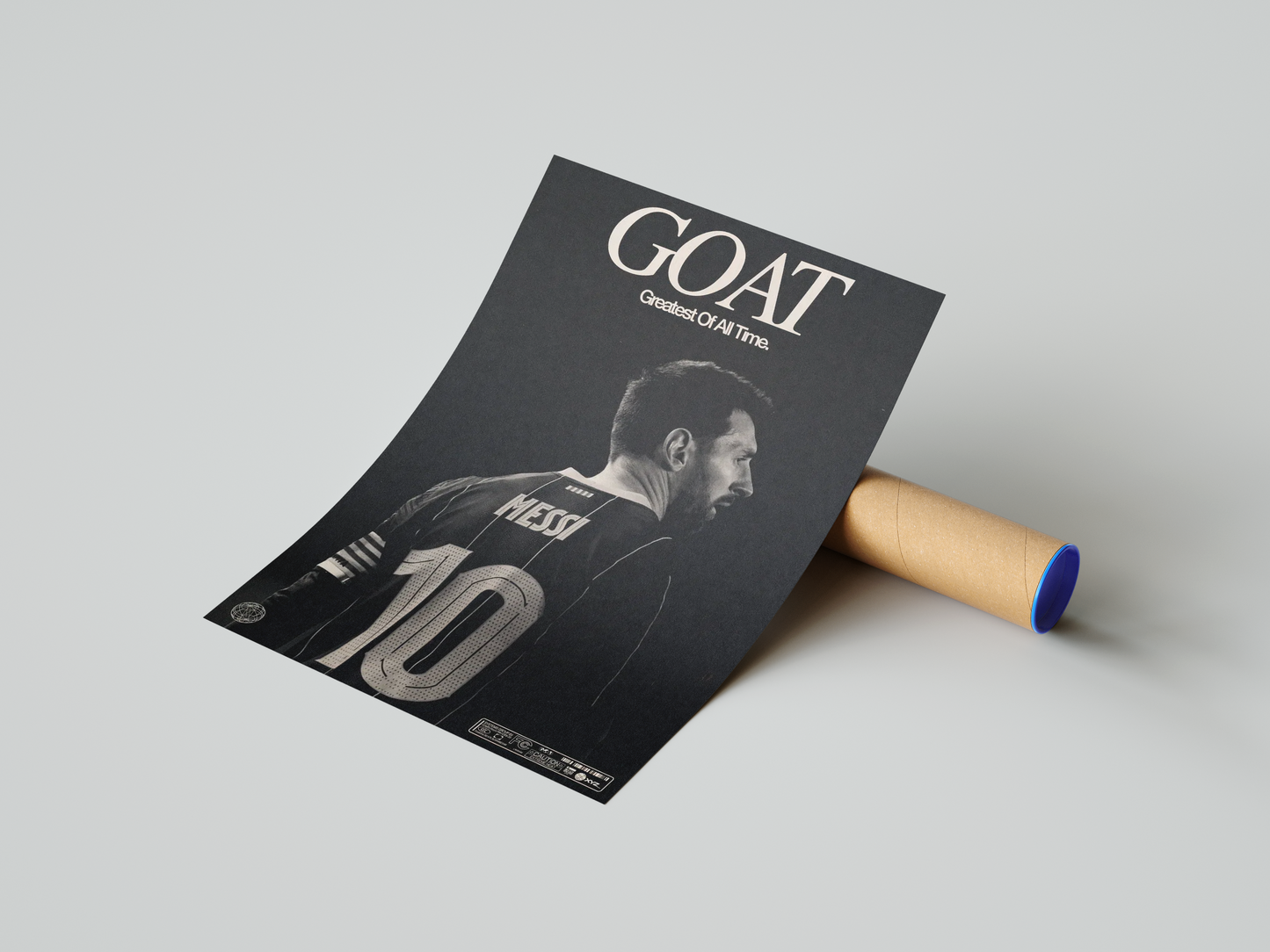 Lionel Messi 'GOAT' Poster