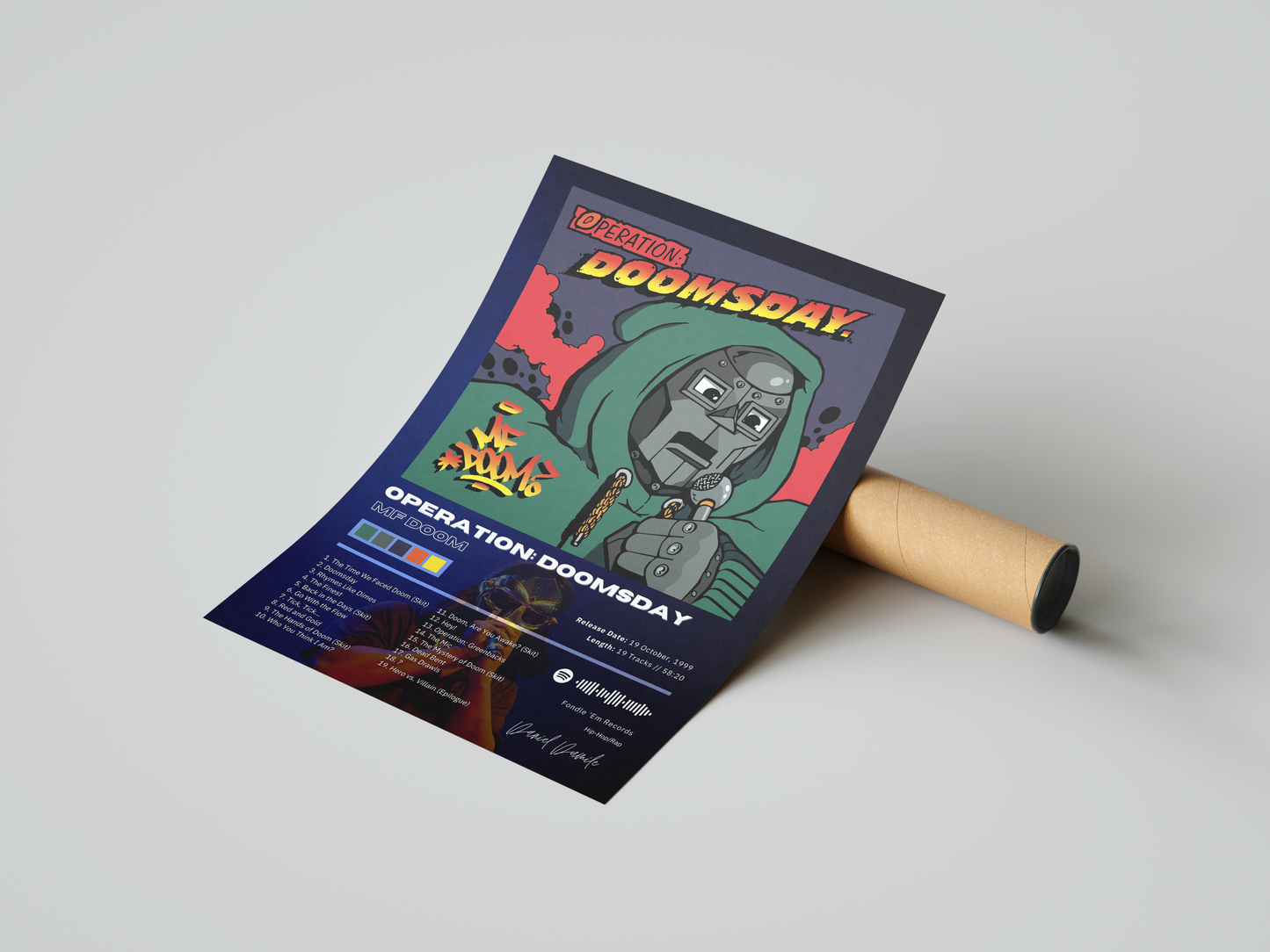 MF DOOM 'Operation: Doomsday' Album Poster