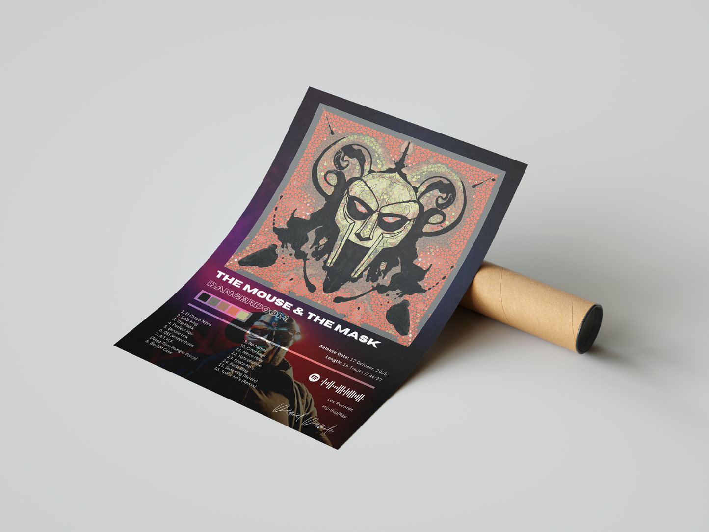 MF DOOM 'THE MOUSE & THE MASK' Album Poster