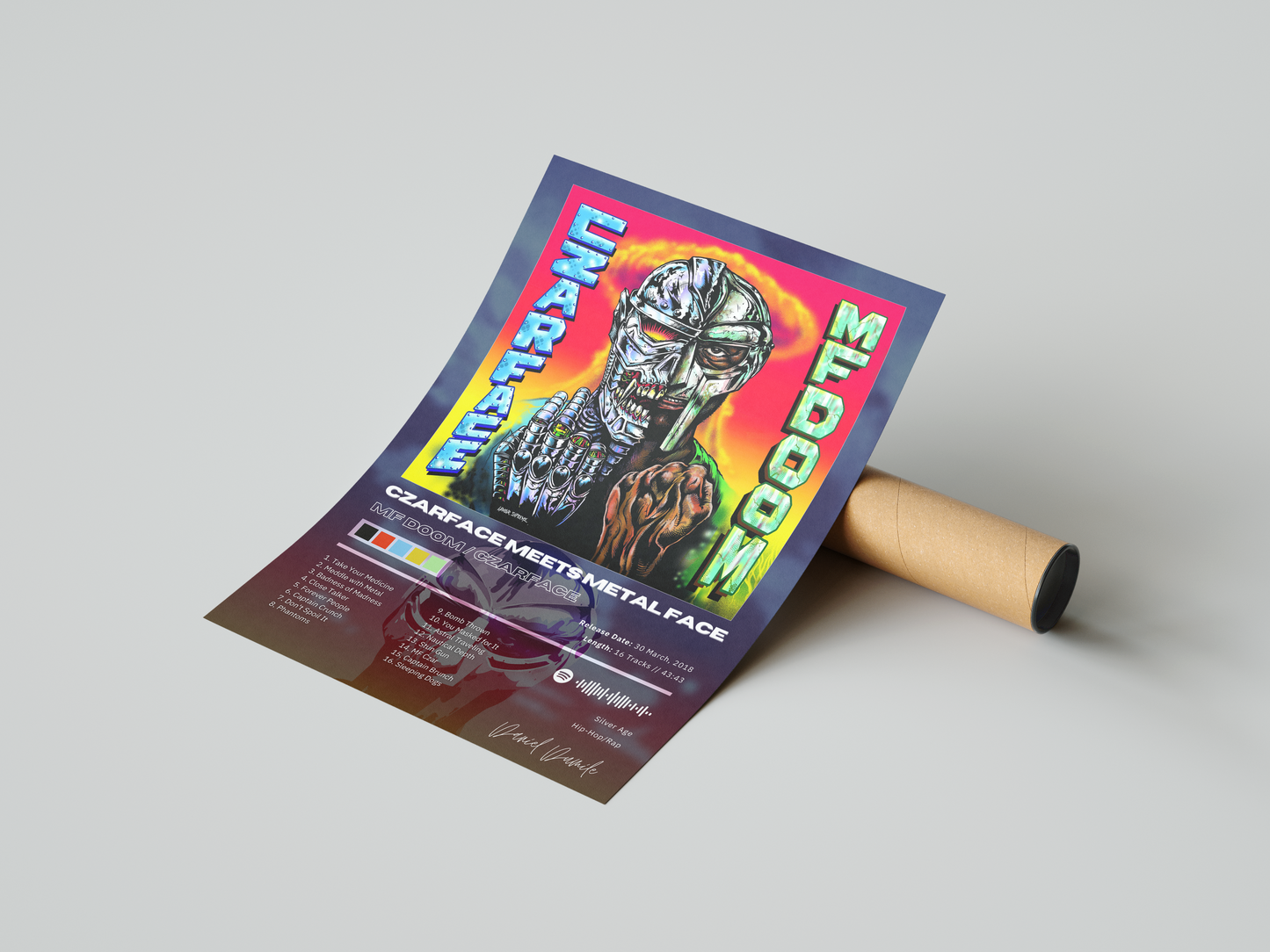 MF DOOM 'Czarface Meets Metal Face' Album Poster