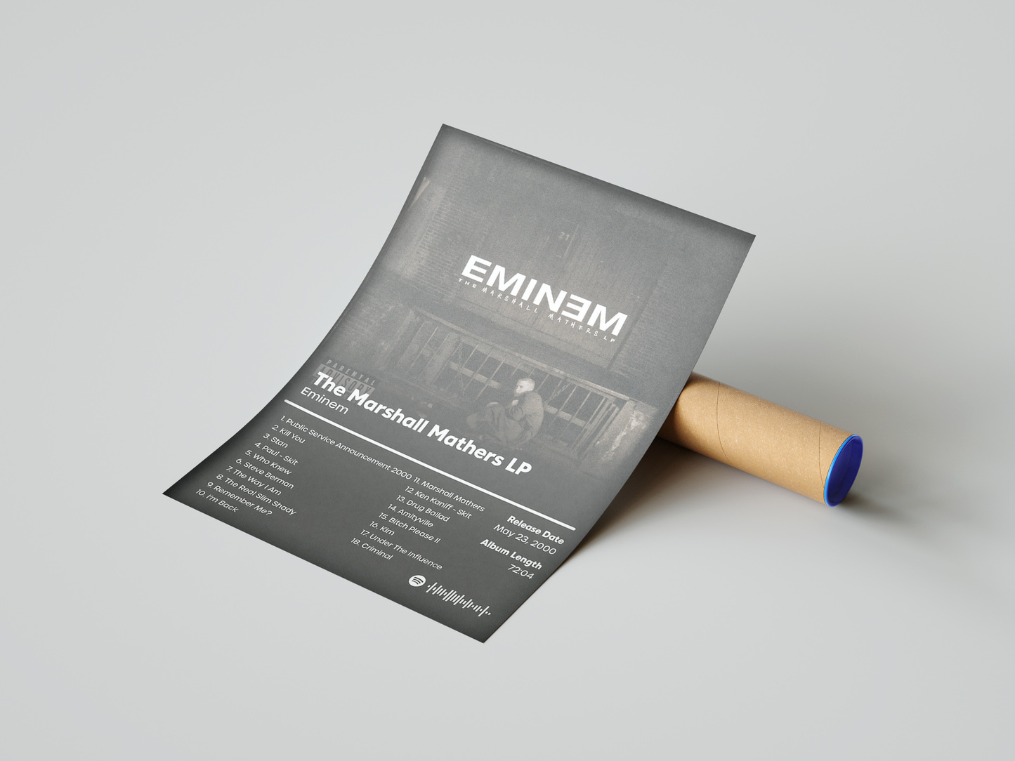 Eminem 'The Marshall Mathers LP' Album Poster