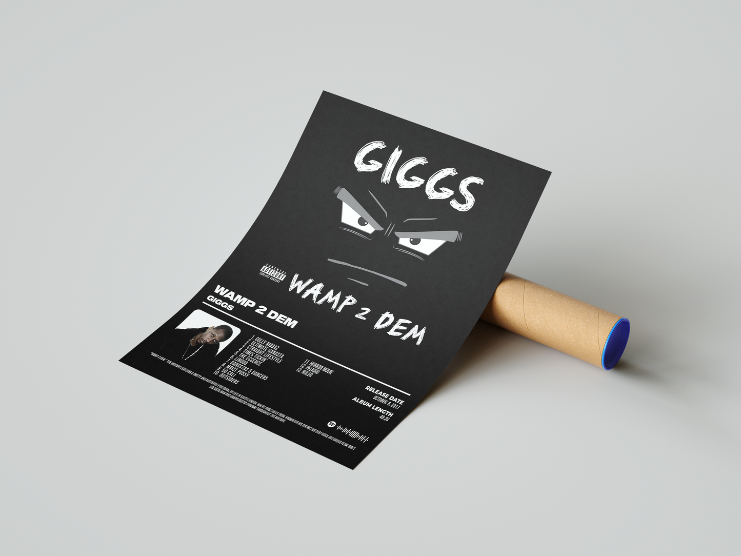 Giggs - "Wamp 2 Dem" Album Poster