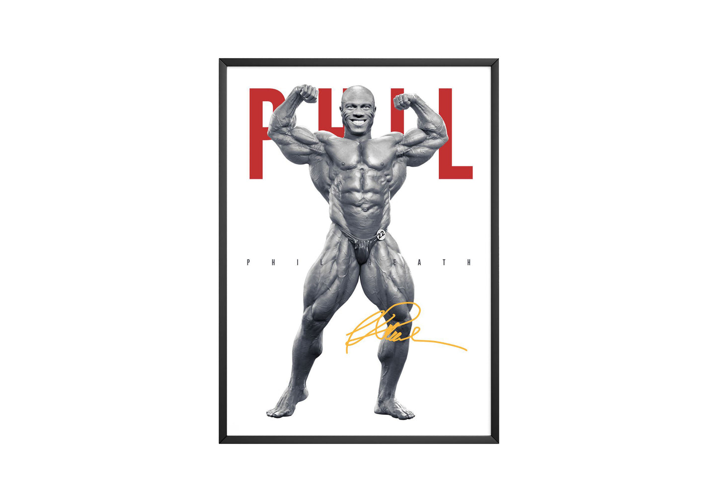 Phil Heath 'Signature' Bodybuilding Poster