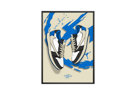 Nike Blue Cactus Jack Poster