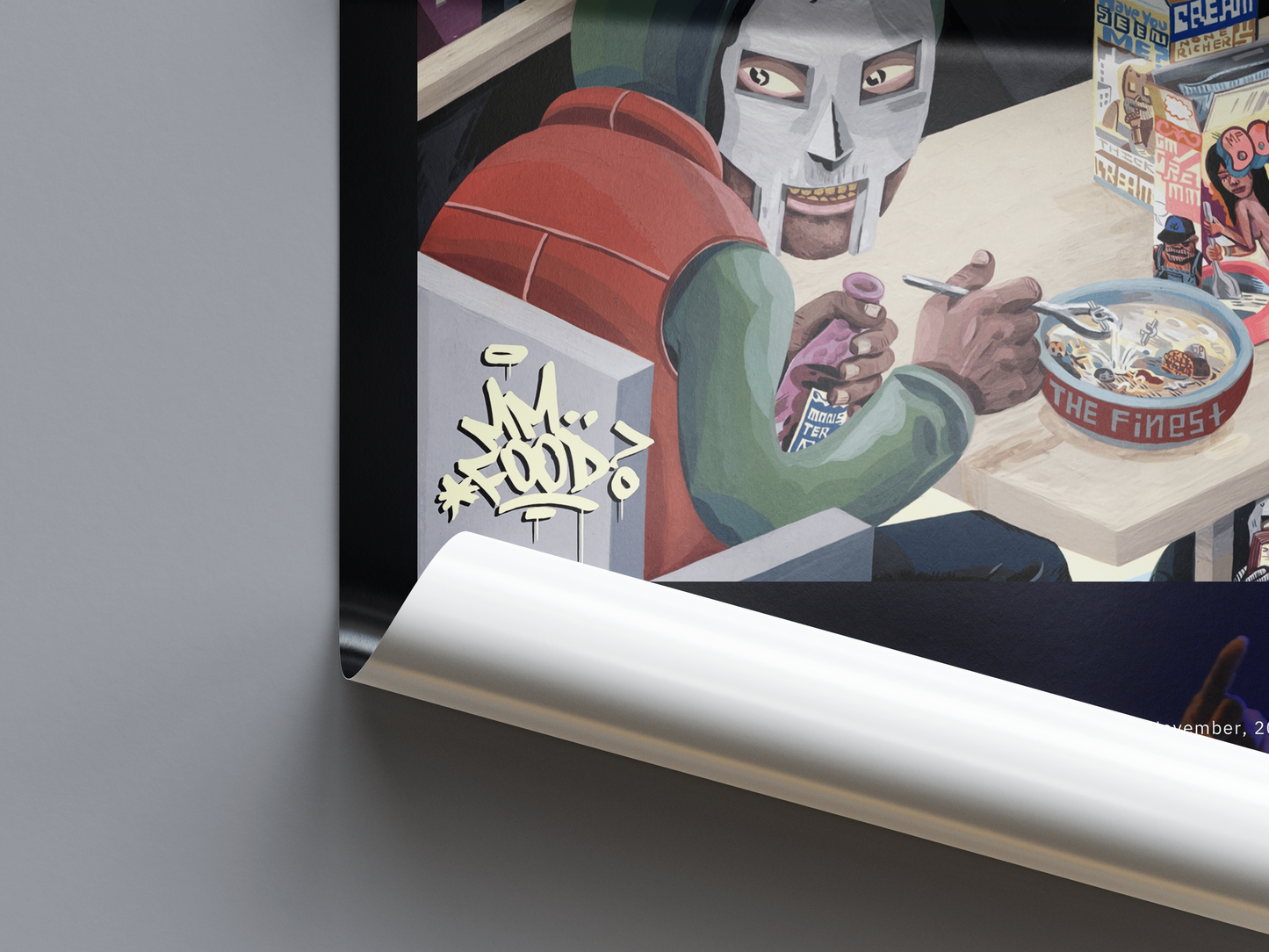 MF DOOM 'Mm..Food' Album Poster