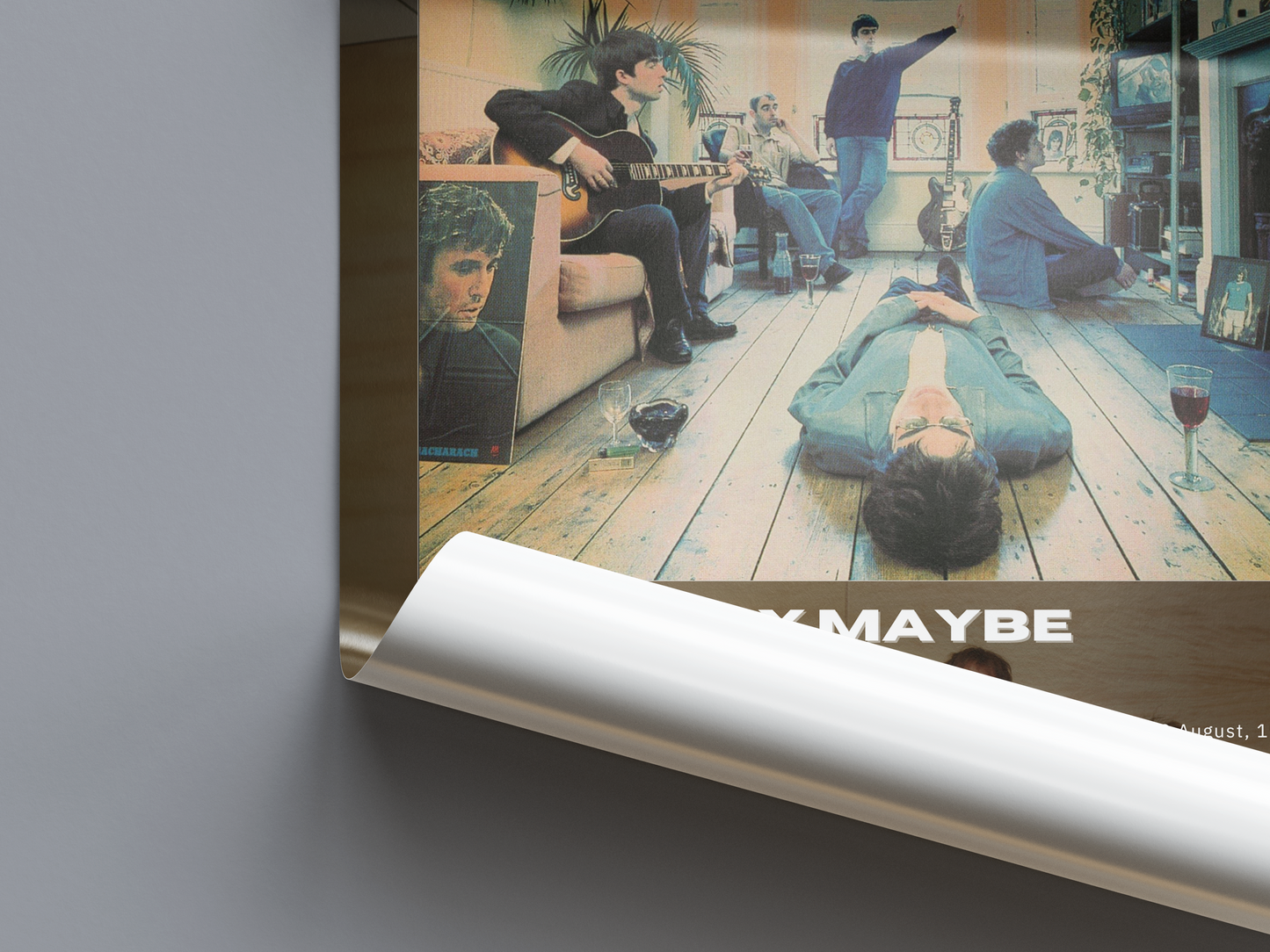 Oasis 'Definitely Maybe' Album Poster