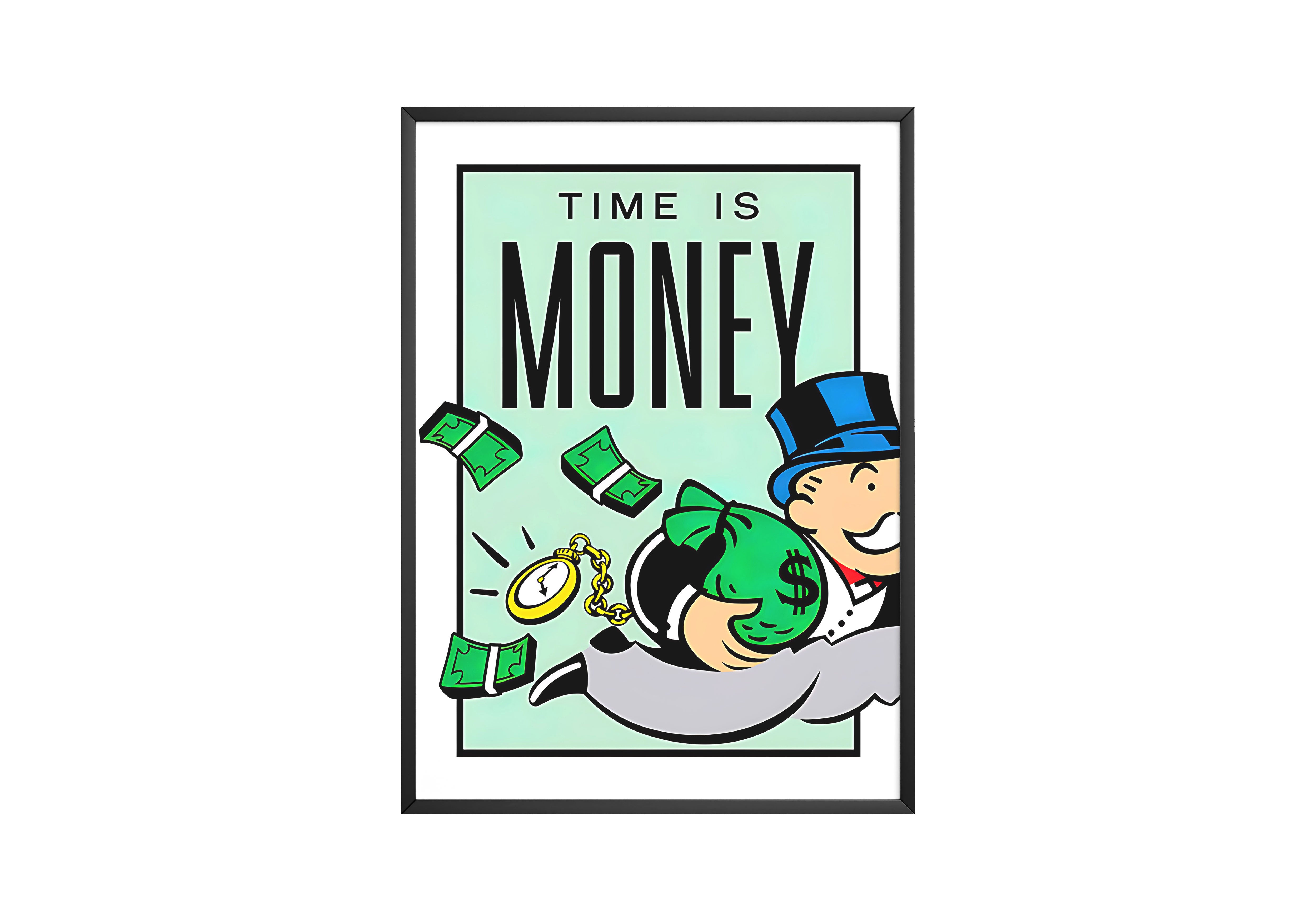 Monopoly 'Time Is Money' Poster – CREATEDBYCLEM