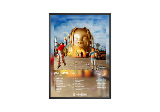 Travis Scott 'Astroworld' Album Poster