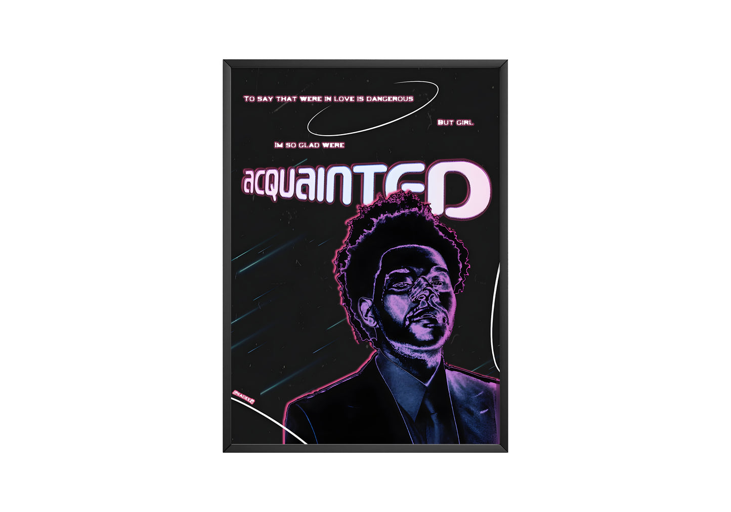 The Weeknd 'Acquainted' Poster